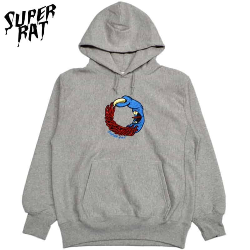  X[p[bg SUPER RAT FINGER RAT PULL OVER HOODIE(O[ GRAY)X[p[bgt[fB[ SUPER RATt[fB[ p[J XEFbg nh WARPʒ