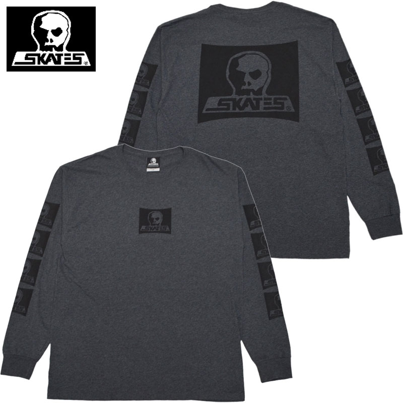 XJXP[c SKULL SKATES SURF LOGO LS TEE(O[ CHARCOAL/BLACK)XJXP[cT SKULL SKATEST XJXP[c SKULL SKATES