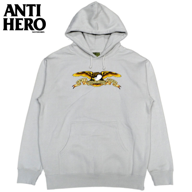 アンタイヒーロースケートボード ANTIHERO SKATEBOARDS EAGLE PULLOVER HOODED グレー CHARCOAL アンタイヒーロースケートボードパーカ ANTIHERO SKATEBOARDSパーカ アンタイヒーロースケート…