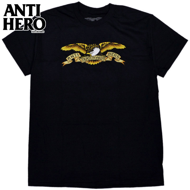 アンタイヒーロースケートボード ANTIHERO SKATEBOARDS EAGLE S S T-SHIRT ブラック 黒 BLACK アンタイヒーロースケートボードTシャツ ANTIHERO SKATEBOARDSTシャツ アンタイヒーロースケート…