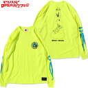 【Lサイズ ラスト1点】パンクドランカーズ PUNK DRUNKERS PDS x MILKBOY 宇宙人ロンTEE(イエロー 黄 N.YELLOW)パンクドランカーズロンT PUNK DRUNKERSロンT パンクドランカーズロンティー PUNK DRUNKERSロンティー ミルクボーイコラボ