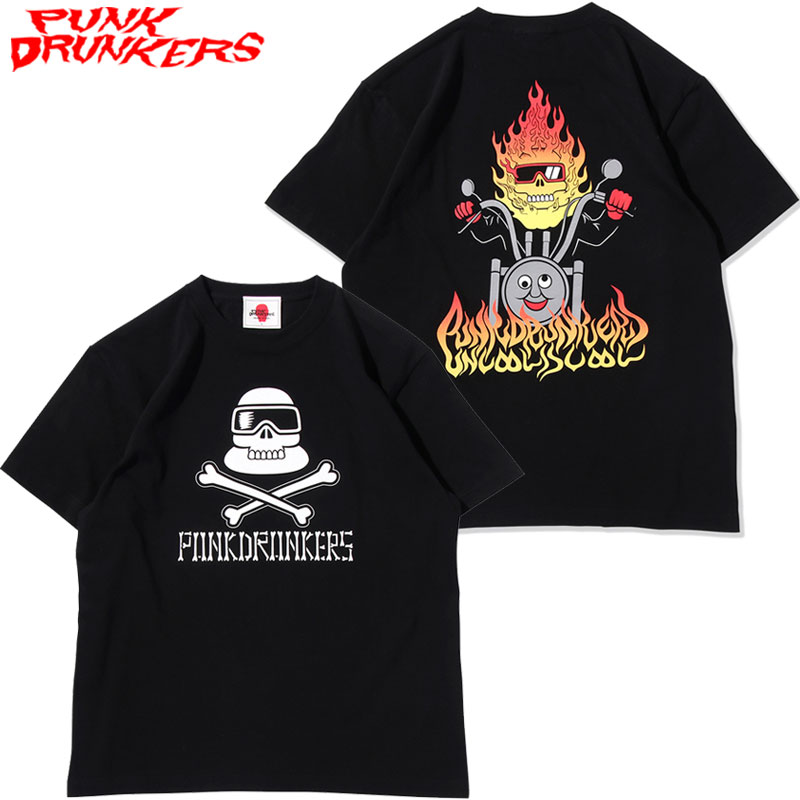 【予約受付】パンクドランカーズ PUNK DRUNKERS スペコンライダーTEE(ブラック 黒 BLACK)パンクドランカーズTシャツ PUNK DRUNKERSTシャツ パンクドランカーズ半袖 PUNK DRUNKERS半袖