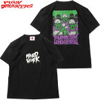 パンクドランカーズ PUNK DRUNKERS ハードワーク突撃隊TEE(ブラック 黒 BLACK)パンクドランカーズTシャツ PUNK DRUNKERSTシャツ パンクドランカーズティーシャツ PUNK DRUNKERSティーシャツ