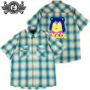 ローリングクレイドル ROLLING CRADLE OMBRE CHECK SHIRT(イエロー 黄色 YELOW)ローリングクレイドルシャツ ロリクレシャツ ROLLING CRADLEシャツ 半袖シャツ