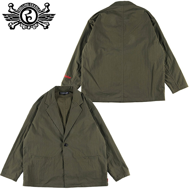 送料無料 ローリングクレイドル ROLLING CRADLE RIP-STOP JACKET(カーキ KHAKI)ローリングクレイドルジャケット ロリクレジャケット ROLLING CRADLEジャケット ローリングクレイドルアウター ロリクレアウター ROLLINGCRADLEアウター