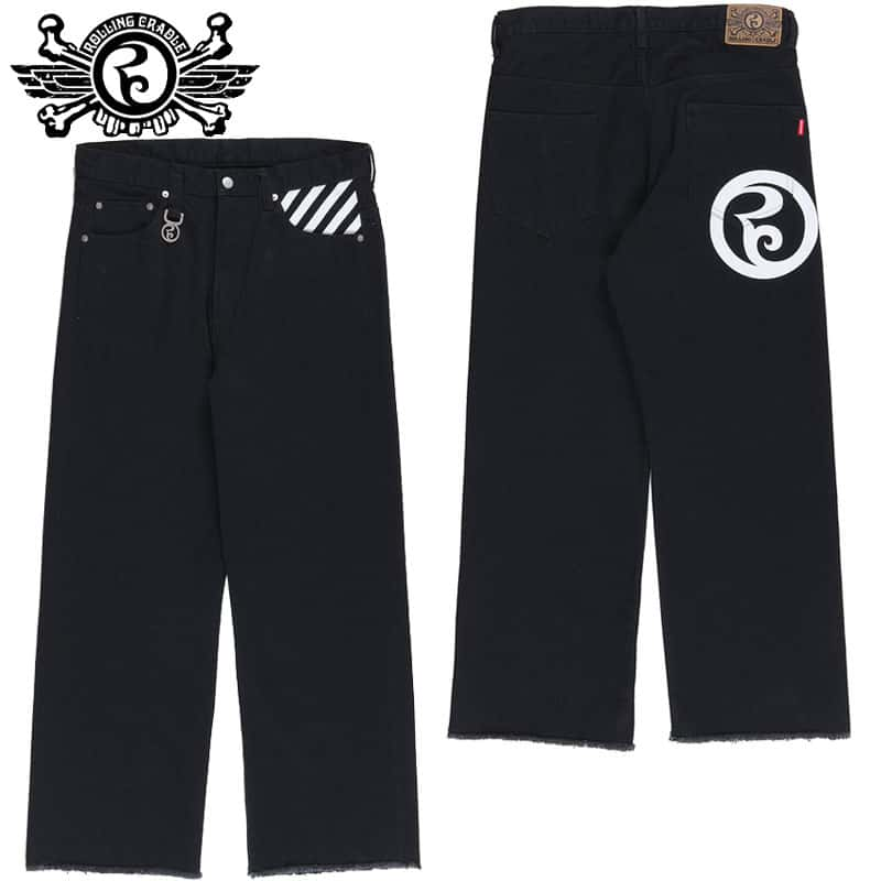  [ONCh ROLLING CRADLE THUNDER GATE WIDE COLOR DENIM(ubN  BLACK)[ONChfj ROLLING CRADLEfj [ONChpc Npc ROLLING CRADLEpc