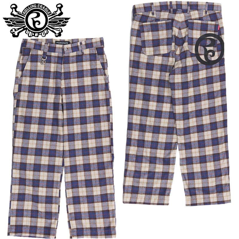  [ONCh ROLLING CRADLE ORDINARY CHECK PANTS(zCg  WHITE)[ONChpc Npc ROLLING CRADLEpc `FbNpc