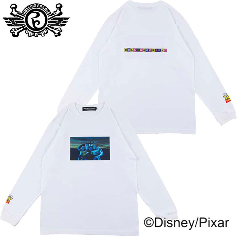 ローリングクレイドル ROLLING CRADLE × TOY STORY IT’S A CLOSE CALL L/S TEE(ホワイト 白 WHITE)ローリングクレイドルロンT ロリクレロンT ROLLING CRADLEロンT ロンT ロンTEE ロングスリーブ ロンティー 6090 TOY STORYコラボ トイストーリー