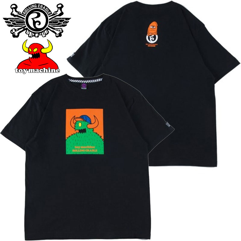 ローリングクレイドル ROLLING CRADLE RC×TOY MACHINE TOY CYCLOPS(ブラック 黒 BLACK)ローリングクレイドルTシャツ ROLLING CRADLETシャツ ローリングクレイドル半袖 ROLLING CRADLE半袖 TOY MACHINEコラボ トイマシーンコラボ