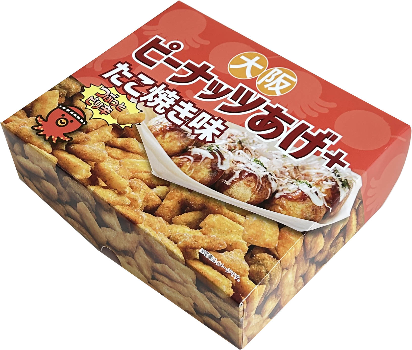 大阪　お土産　ピーナッツあげ　＋　たこ焼き　味　24個入　個包装　スナック菓子 土産　グルメ 関西 手土産　おつまみ　通天閣　修学旅行の商品画像