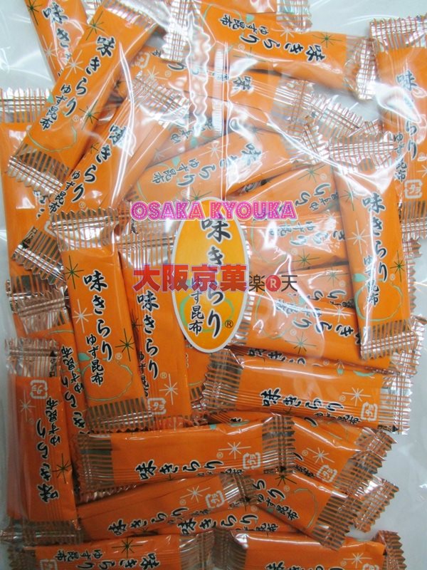 【メール便送料無料】大阪京菓ZR中山食品工業 100g味きらりゆず昆布〔599円〕×1袋 +税 《期間限定特売セール!!》