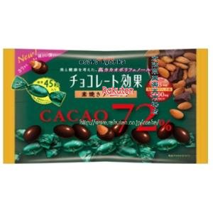 大阪京菓ZR2021年4月20日《火曜日》発売 明治　166G　チョコレート効果カカオ72％大袋　【チョコ】×36個　＋税　【送料無料（沖縄は別途送料）】【新xw】