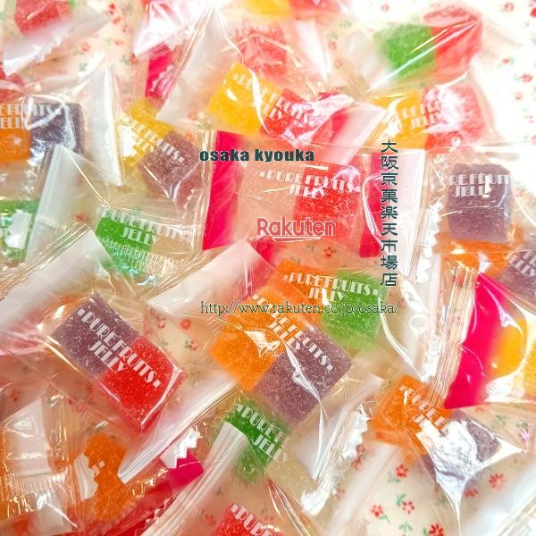 大阪京菓楽天市場店ZRおかし企画 OE石井　300グラム【目安として約2粒×39個】 個包装 ピュア フルーツ ゼリー ×1袋【maa5】【メール便送料無料】の商品画像