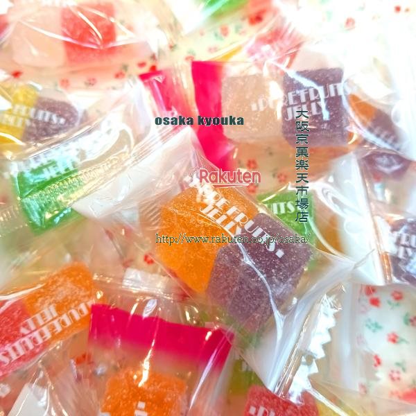 大阪京菓楽天市場店ZRおかし企画 OE石井　420グラム【目安として約2粒×54個】 個包装 ピュア フルーツ ゼリー ×1袋【maa5】【メール便送料無料】の商品画像