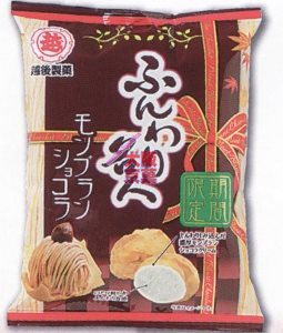 大阪京菓ZR越後製菓　30Gふんわり名人モンブランショコラ〔104円〕×10個　+税