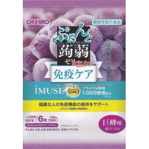 大阪京菓 ZRxオリヒロ　120G ぷるんと蒟蒻ゼリーパウチプラズマ乳酸菌巨峰味×48個【xw】【送料無料（沖縄は別途送料）】の商品画像