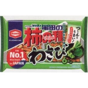 大阪京菓 ZRx亀田製菓　182G亀田の柿の種わさび6袋詰×12個　+税　【xeco】【エコ配 送料無料 （沖縄県配送不可 時間指定と夜間お届け不可）】