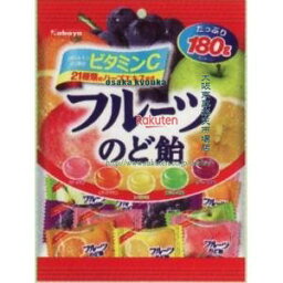 大阪京菓 ZRxカバヤ食品　180G フルーツのど飴×40個【x】【送料無料（沖縄は別途送料）】