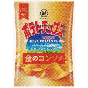 大阪京菓 ZRxコイケヤ　60G ポテトチップス金のコンソメ×24個【xw】【送料無料（沖縄は別途送料）】