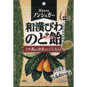 大阪京菓 ZRxカンロ　80G ノンシュガー和漢びわのど飴×60個【x】【送料無料（沖縄は別途送料）】の商品画像