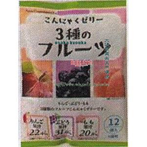 大阪京菓 ZRxJCC　16Gx12個 こんにゃくゼリー3種のフルーツ×15個【xeco】【エコ配 送料無料 （沖縄県配送不可 時間指定と夜間お届け不可）】の商品画像