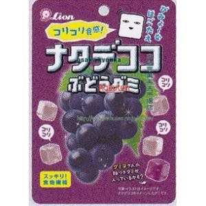 大阪京菓 ZRxライオン菓子 44G ナタデココぶどうグミ×80個【xeco】【エコ配 送料無料 （沖縄県配送不可 時間指定と夜間お届け不可）】