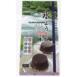 大阪京菓 ZRxリボン 8個 箱入り水ようかん包装済×8個 +税 【xeco】【エコ配 送料無料 (沖縄県配送不可 時間指定と夜間お届け不可)】
