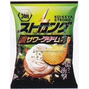 大阪京菓 ZRxコイケヤ　55G 湖池屋ストロング濃サワークリームオニオン×12個【xeco】【エコ配 送料無料 （沖縄県配送不可 時間指定と夜間お届け不可）】のサムネイル