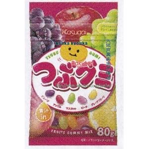 大阪京菓 ZRx春日井製菓　80G Jつぶグミ×60個【xecoa5】【エコ配 送料無料 （沖縄県配送不可 時間指定と夜間お届け不可）】