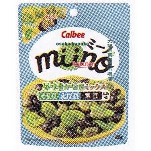 大阪京菓 ZRxカルビー　28G miino風味豊かな豆ミックスそら豆えだ豆黒豆しお×48個【xra5】【送料無料（沖縄は別途送料）】