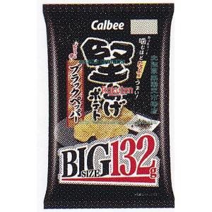 大阪京菓 ZRxカルビー　132G 堅あげポテトブラックペッパーBIG×36個【xea5】【送料無料（沖縄は別途送..