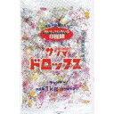 大阪京菓 ZRxサクマ製菓 1KG 袋入りドロップス×40個【xr】【送料無料(沖縄は別途送料)】
