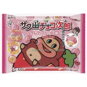 大阪京菓 ZRx正栄デリシィ 80G サク山チョコ次郎いちごミルク味5P【チョコ】×84個【xea5】【送料無料（沖縄は別途送料）】