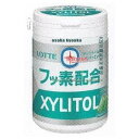 大阪京菓 ZRxロッテ 125G キシリトールガム+フッ素ペパーミントスリムボトル×108個【xe】【送料無料(沖縄は別途送料)】