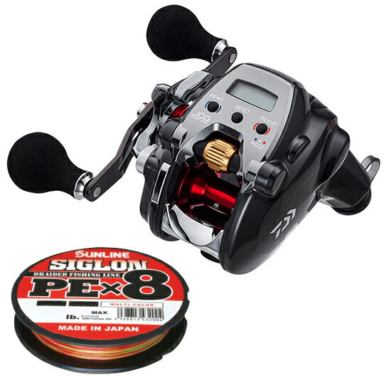 ダイワdaiwa20シーボーグ200JL-DH左巻PEライン2号300mセット(サンラインシグロンX8)電動リールに糸を巻いてお