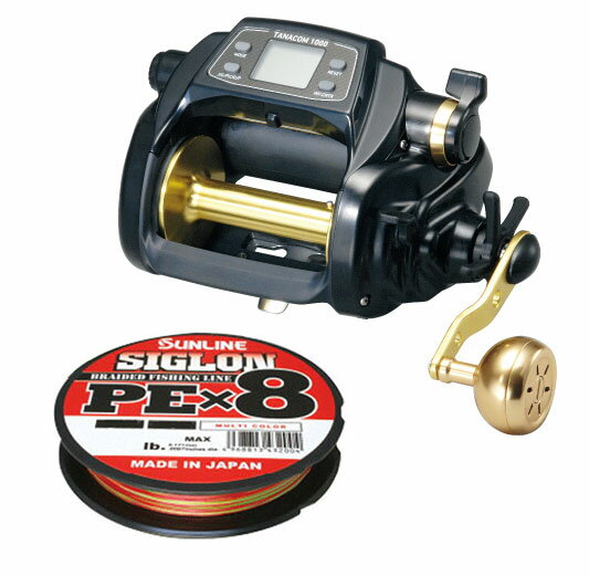 ダイワ 14 タナコン 1000 右巻 PEライン 6号1000m (サンライン シグロンPE X8) 電動リールに糸を巻いてお届けします！ daiwa