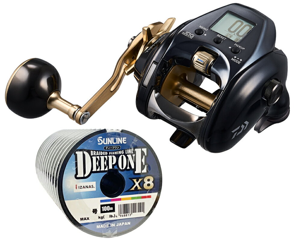 ダイワ 23 シーボーグ G400JL 左巻 PEライン3号500mセット(サンライン ディープワン PE X8) 電動リールに糸を巻いてお届けします daiw...
