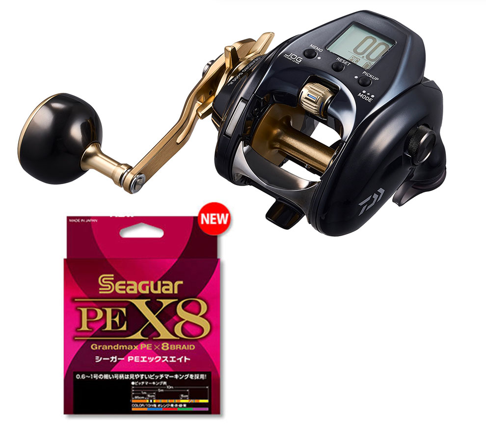 ダイワ 23 シーボーグ G400JL 左巻 PEライン4号400mセット(シーガー PE X8) 電動リールに糸を巻いてお届けします daiwa