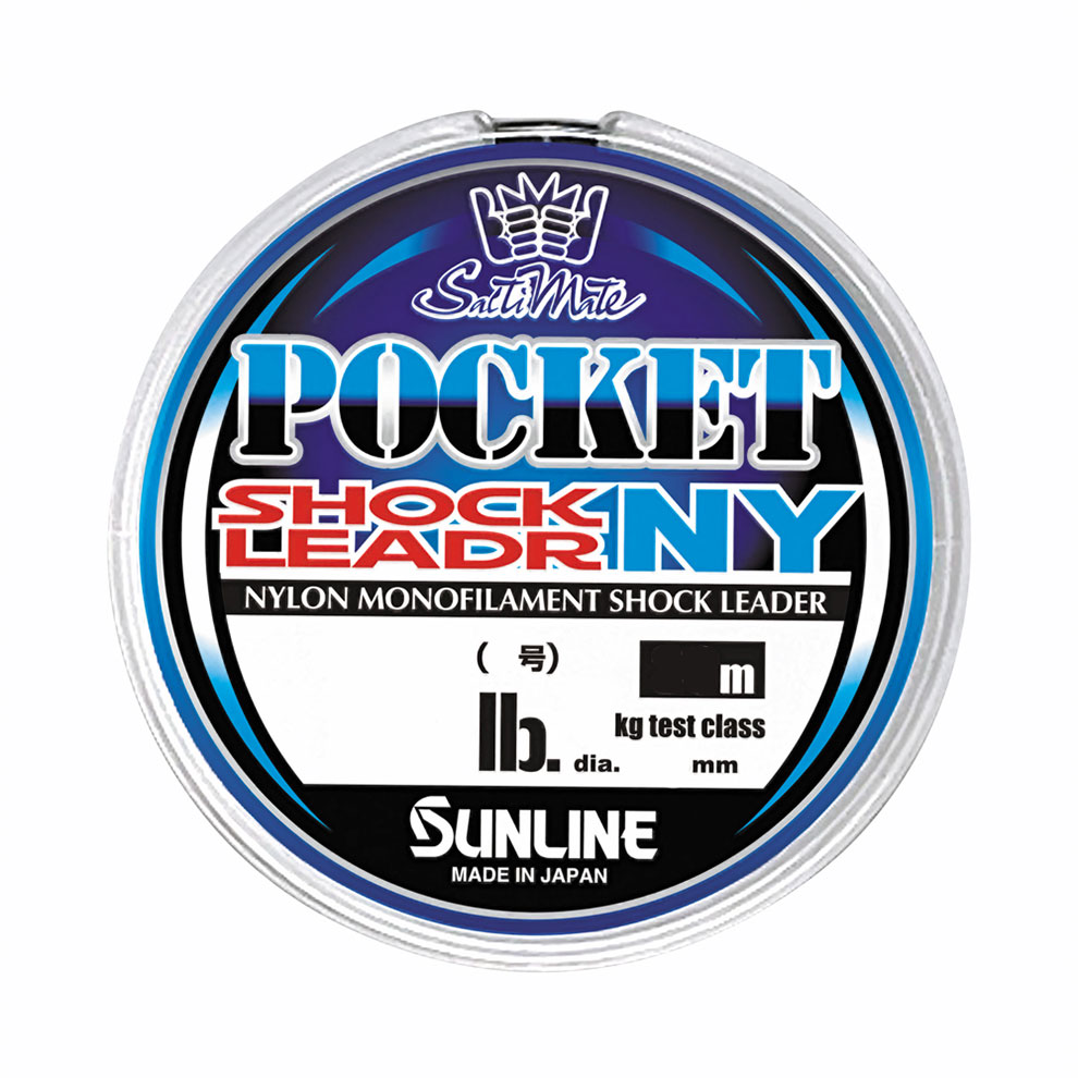 サンライン ソルティメイト ポケットショックリーダーNY 12LB/16LB/20LB/25LB (30m)／30LB/35LB/40LB (20m) ナイロンライン クリア