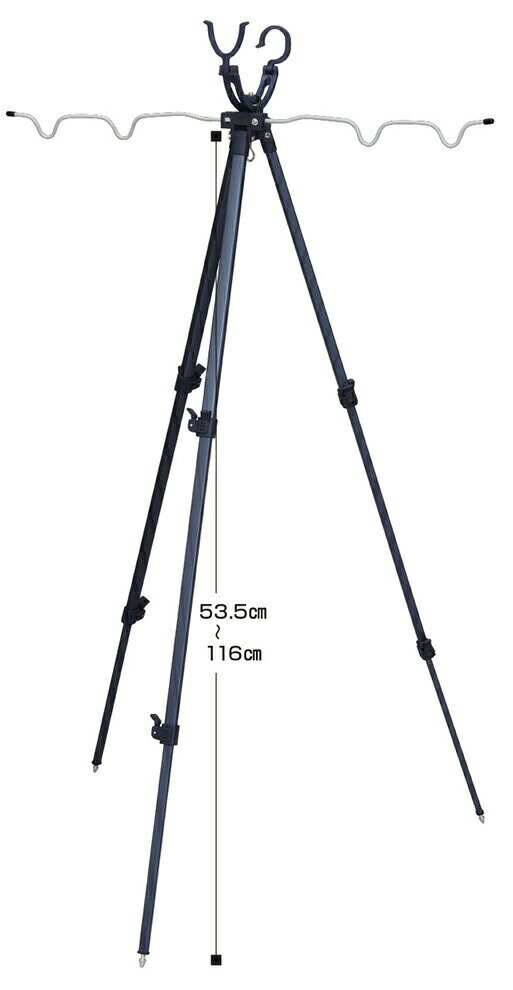 プロックス フィッシング三脚 2way 3段 115cm 竿受 PROX OGK PX7693115D