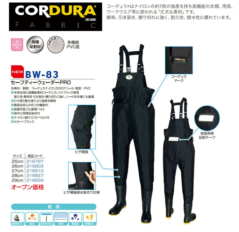 阪神素地 BW-83 セーフティーウェーダーPROのサムネイル
