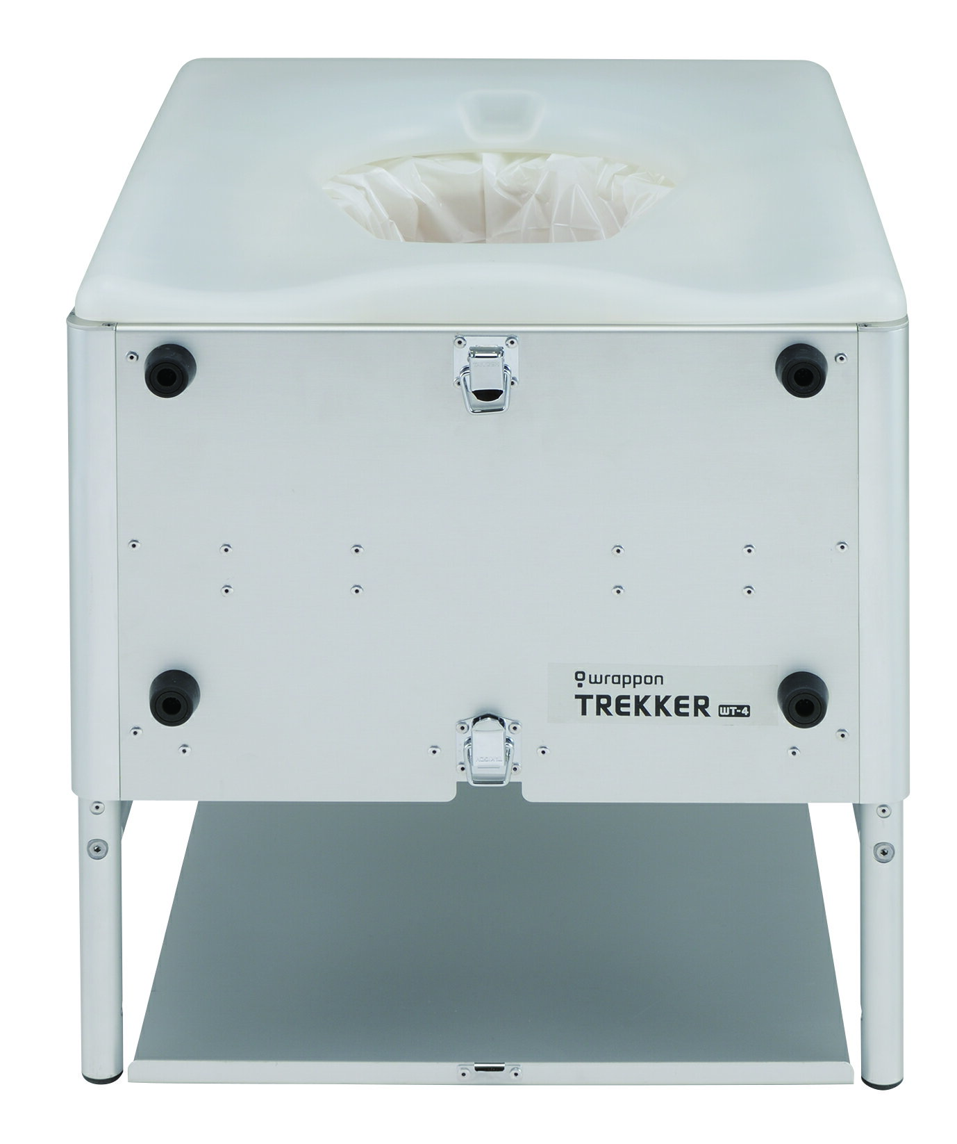 ラップポン・トレッカー WT-4(S) シルバー 本体 キャンピングカー キャンプ 車中泊 トイレ 災害時 緊急 防災 防災グッズ キャンピングカーパーツ 省スペース 持ち運び 簡単 トランク型