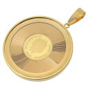 【クーポン利用で最大3万円割引 数量限定 8/1~8/11】 エリザベス2世 2022年 ペガサス コイン ペンダント トップ K24YG K18YG 750 ...