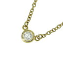TIFFANY & Co. ティファニー バイザヤード ダイヤ ネックレス K18YG 750 イエローゴールド ダイヤモンド 37.5cm 首飾り アクセサリー レディース 送料無料 240101804219 ★