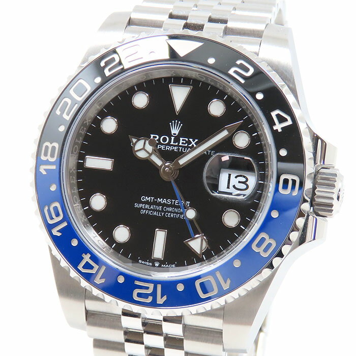 ROLEX ロレックス GMTマスター2 126710BLNR ランダム ブラック文字盤 SS ステンレススチール 腕時計 メンズ 青黒ベゼル 自動巻 送料無料 241001010147