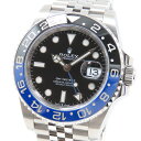 GMTマスター ROLEX ロレックス GMTマスター2 126710BLNR ランダム ブラック文字盤 SS ステンレススチール 腕時計 メンズ 青黒ベゼル 自動巻 送料無料 241001010147