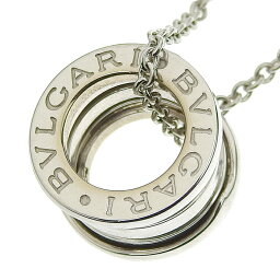 ブルガリ ネックレス（レディース） 【ポイント15倍 4/27 10時まで】 BVLGARI ブルガリ B-zero1 ネックレス ペンダント K18WG 750 ホワイトゴールド 40cm ビーゼロワン 首飾り アクセサリー ユニセックス 送料無料 240900041239