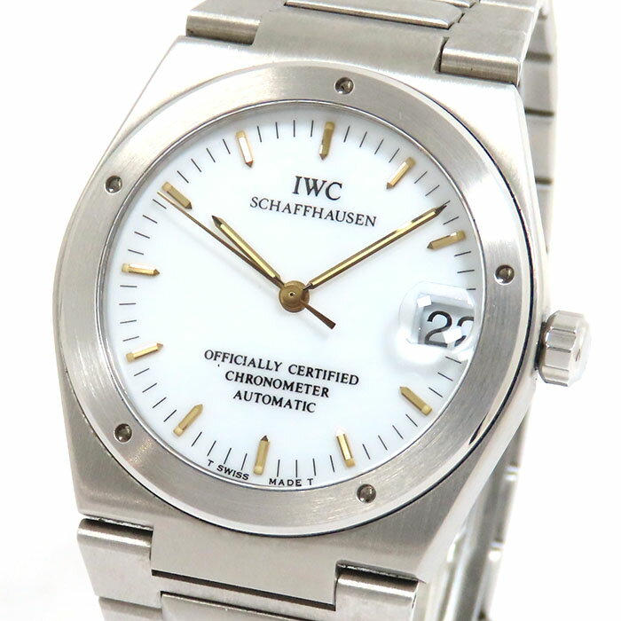 インヂュニア IWC インターナショナルウォッチカンパニー インヂュニア 3521ー001 ホワイト文字盤 SS ステンレススチール 腕時計 自動巻 メンズ 送料無料 【未使用】241001011399