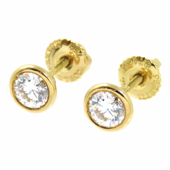 TIFFANY&Co ティファニー バイザヤード ダイヤ ピアス K18YG 750 イエローゴールド ダイヤモンド 耳飾り アクセサリー ユニセックス 送料無料 241100020885のサムネイル