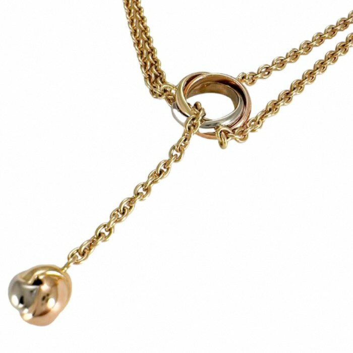【10%OFFセール ＆最大3万円割引クーポン数量限定】 Cartier カルティエ ベビートリニティ パンピーユ ネックレス K18YG K18WG K18PG 750 イエローゴールド ホワイトゴールド ピンクゴールド 37cm 首飾り アクセサリー レディース 送料無料 240101678814 ▲のサムネイル